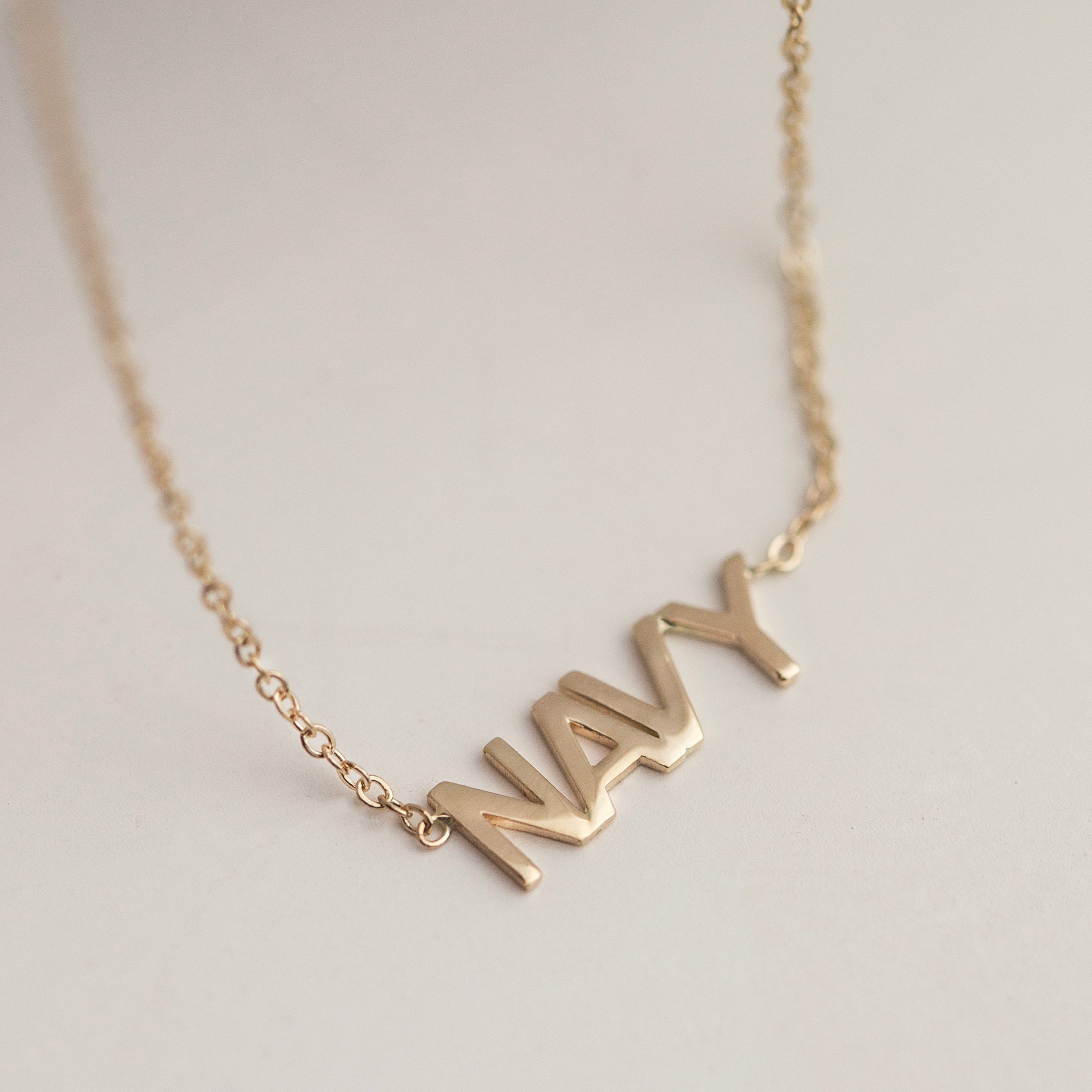 Name Navy necklace