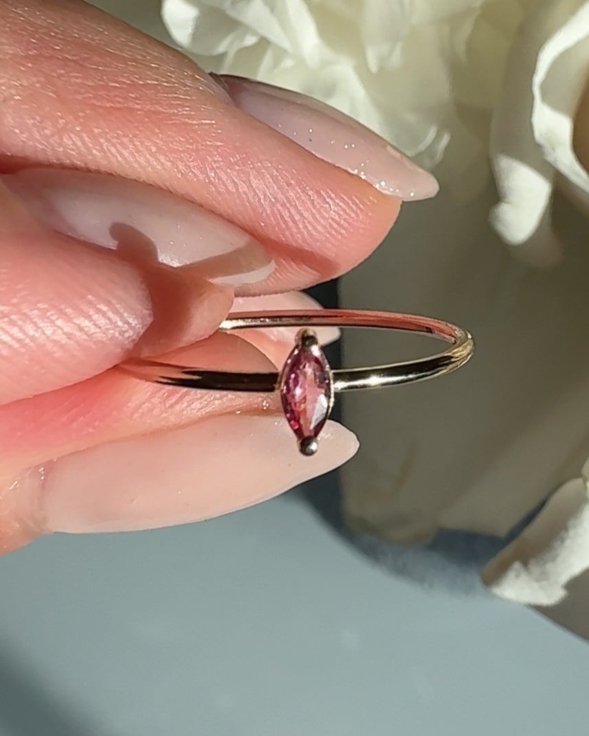 Marquise Cut Genuine Natural Stone Ring

Looking for the perfect gift for yourself or a loved one? Elevate your style with our elegant and understated marquise gemstone ring, made from high-quality Genuine Natural Stone. This ring effortlessly enhances any outfit and offers lasting comfort all day long. Customize with your choice of gemstone for a truly personalized touch.

Choose from a variety of gemstones to personalize your ring (Sample picture features Pink Topaz).