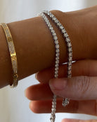 lab grown diamond tennis bracelet 