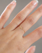 ribbon bow chain ring