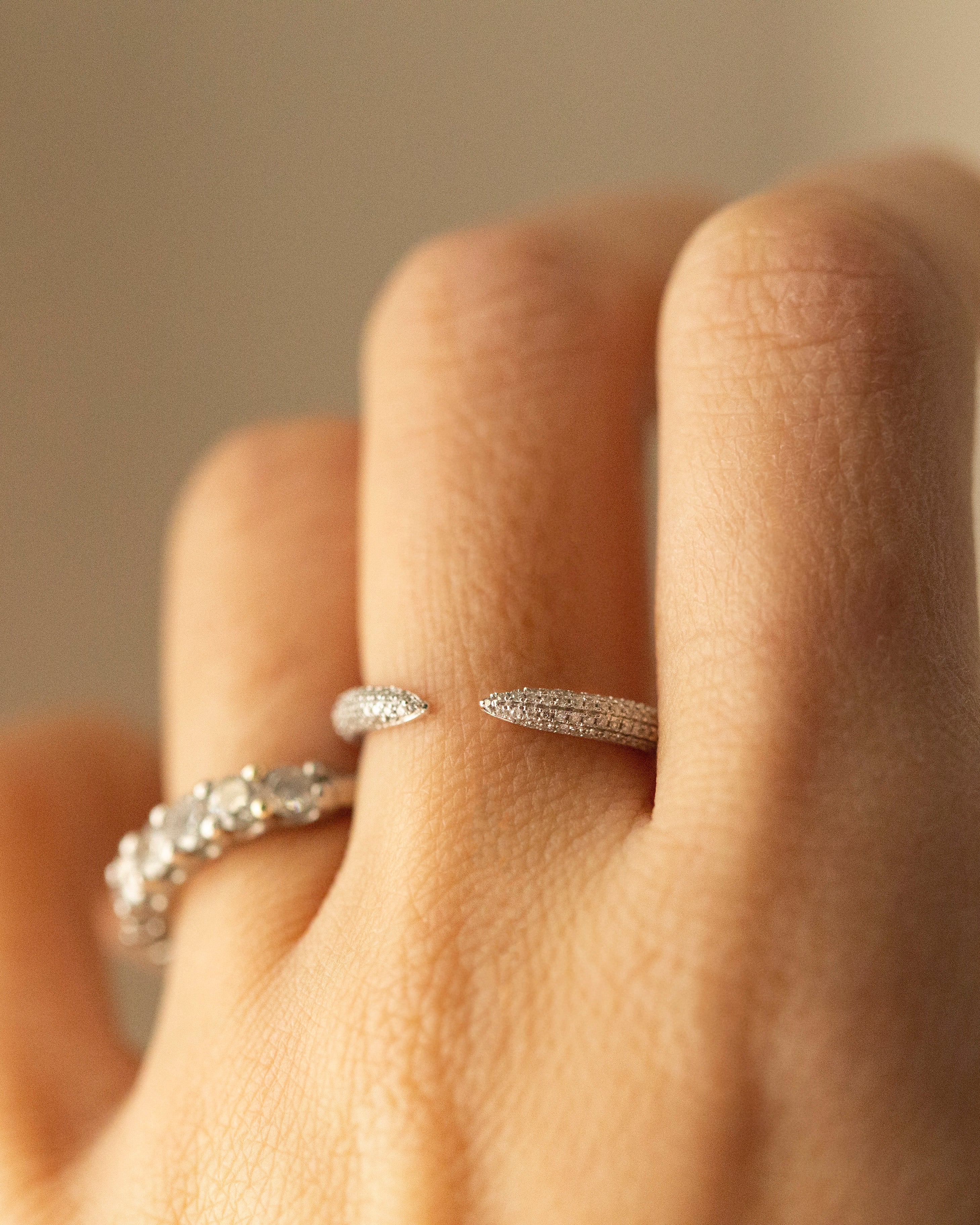 pave open ring diamond 