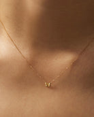 gold butterfly necklace