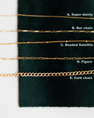 Our dainty chain anklet is the perfect accessory to elevate your summer style. Its subtle sparkle exudes elegance and sophistication, while also catching the eye with its glimmering light. Made from premium materials, this lightweight and durable anklet is designed to drape around the ankle beautifully, giving you a timeless look to wear day or night.