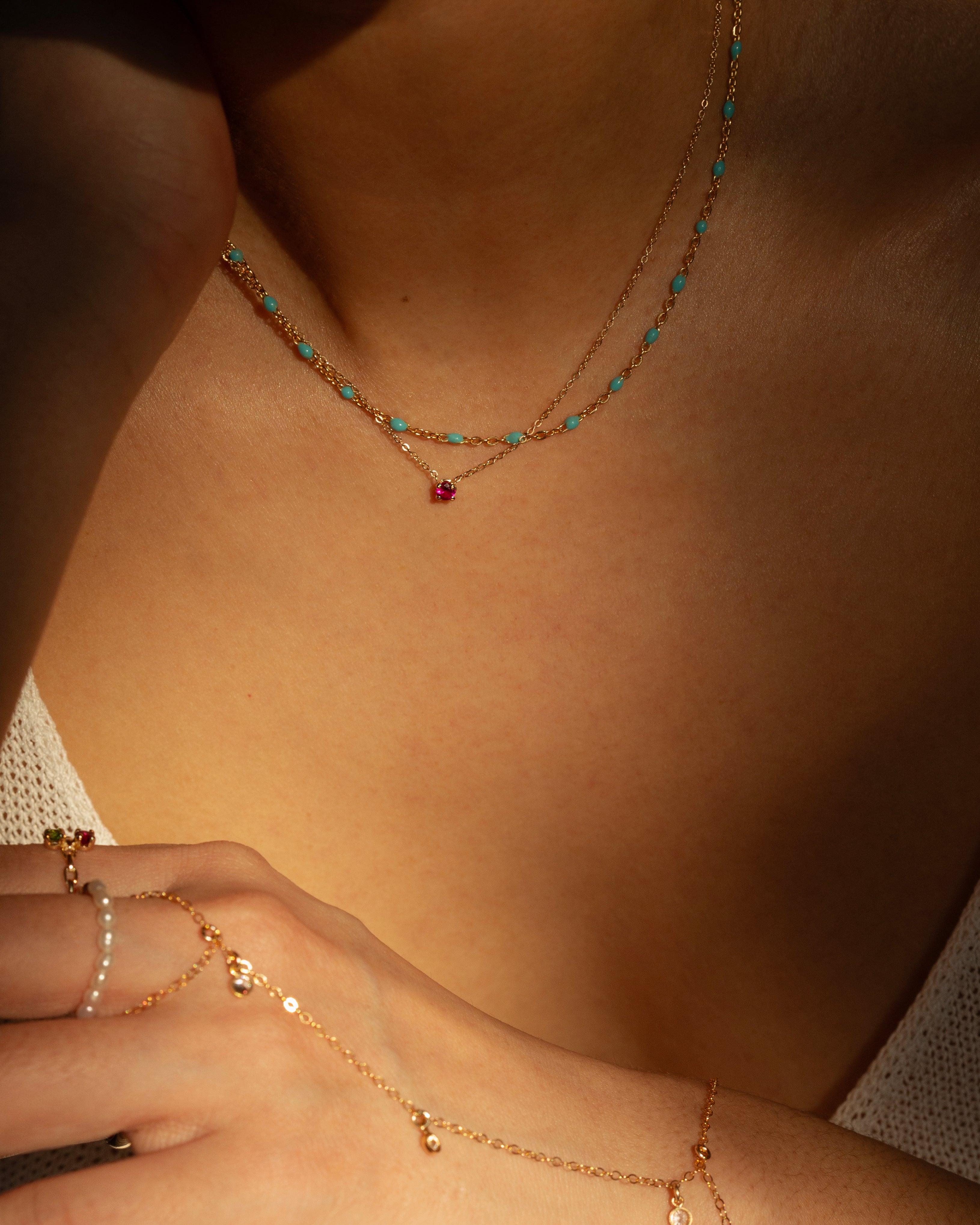 eandeproject jewelry dainty necklaces