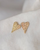 Small Pave Diamond Heart Earrings

Elevate your style with these elegant 14K Small Pave Diamond Heart Earrings. Exquisitely crafted with small pave diamonds for a subtle yet, luxurious look. These earrings make a perfect gift or an exquisite addition to your own collection. Be sure to sparkle and shine with these exquisite heart-shaped delights.