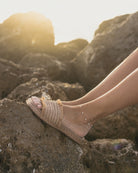 Dainty Pearl Anklet
The Dainty Pearl Anklet is a timelessly romantic piece of jewelry. Crafted from sterling silver and Swarovski pearls, this elegant anklet adds a touch of delicate sophistication to any outfit - from slippers to heels.