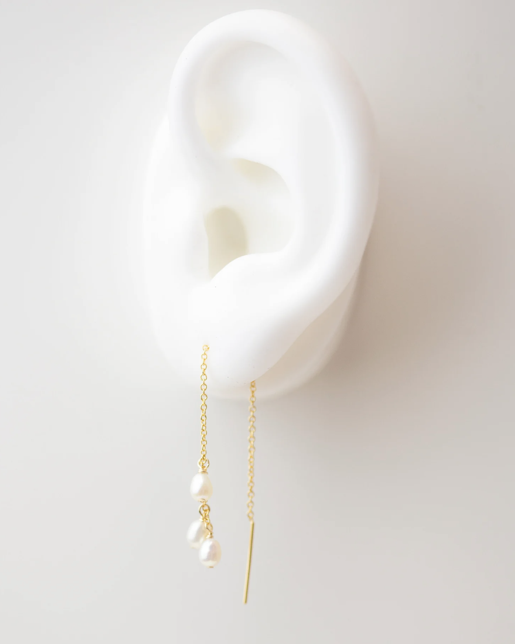 pearl thread earrings 