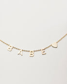 14k gold name necklace