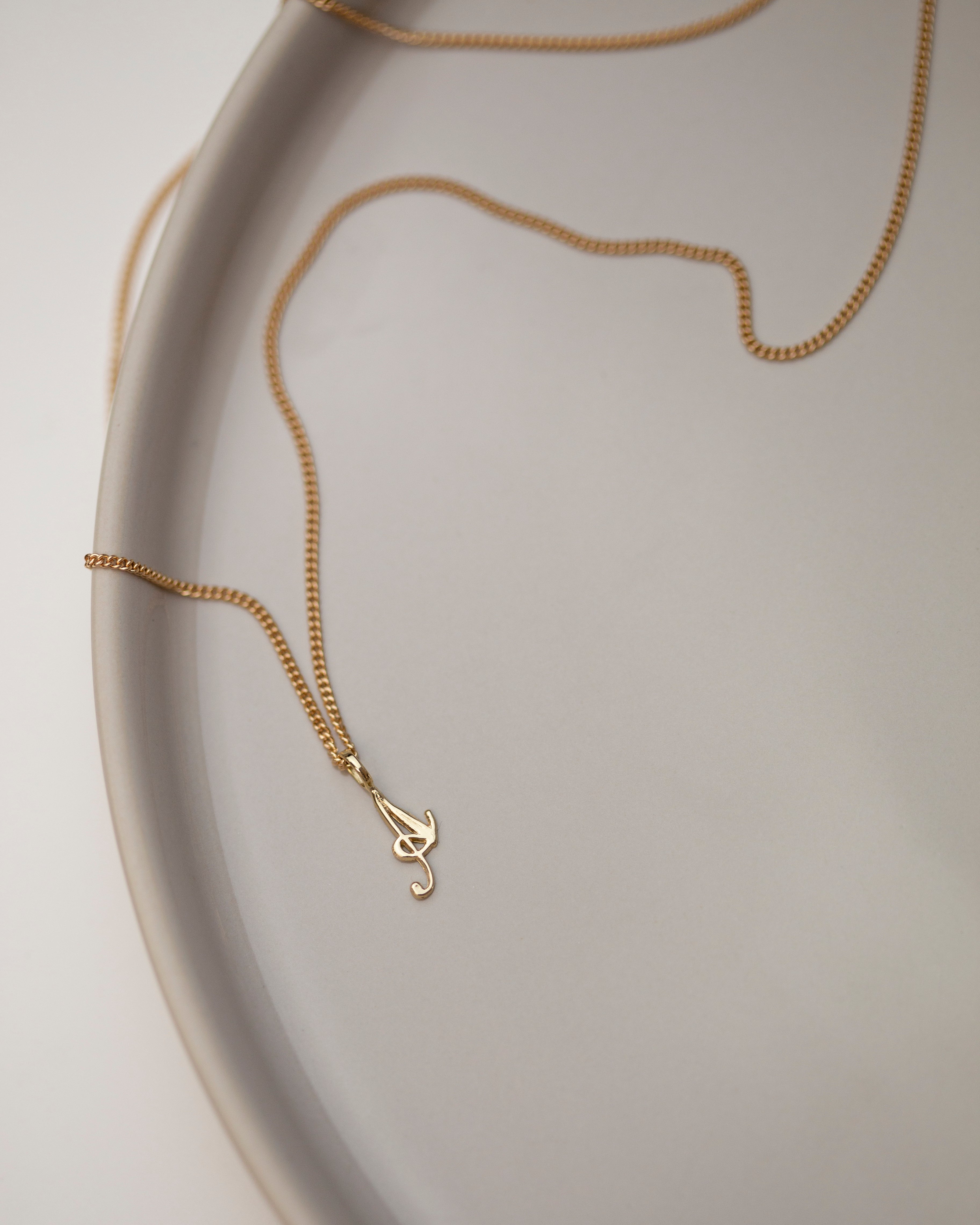 Simple monogram necklace