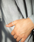 Baby Lotus Pearl Ring
Made with mini rice shape fresh water pearls and gold filled bead on a
comfy stretchy elastic band. Baby lotus pearl ring will be the perfect addition to your ring stack!