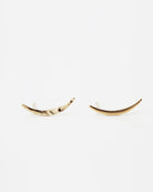 Minimal Swoop Climber Earrings in 14K Gold filled - Hammered or Shinny,
Little Crescent Moon studs are so simple, neat and stylish!