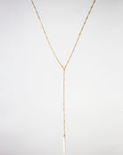 Must have in your jewelry necklace collection!
This bar chain Y lariat necklace goes perfect
with every outfit, dress up or down.