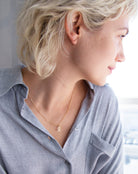 Cursive Letter Charm Necklace. Perfect wearing alone or layering with your favorite necklaces.