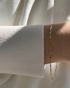 dainty anchor chain bracelet 