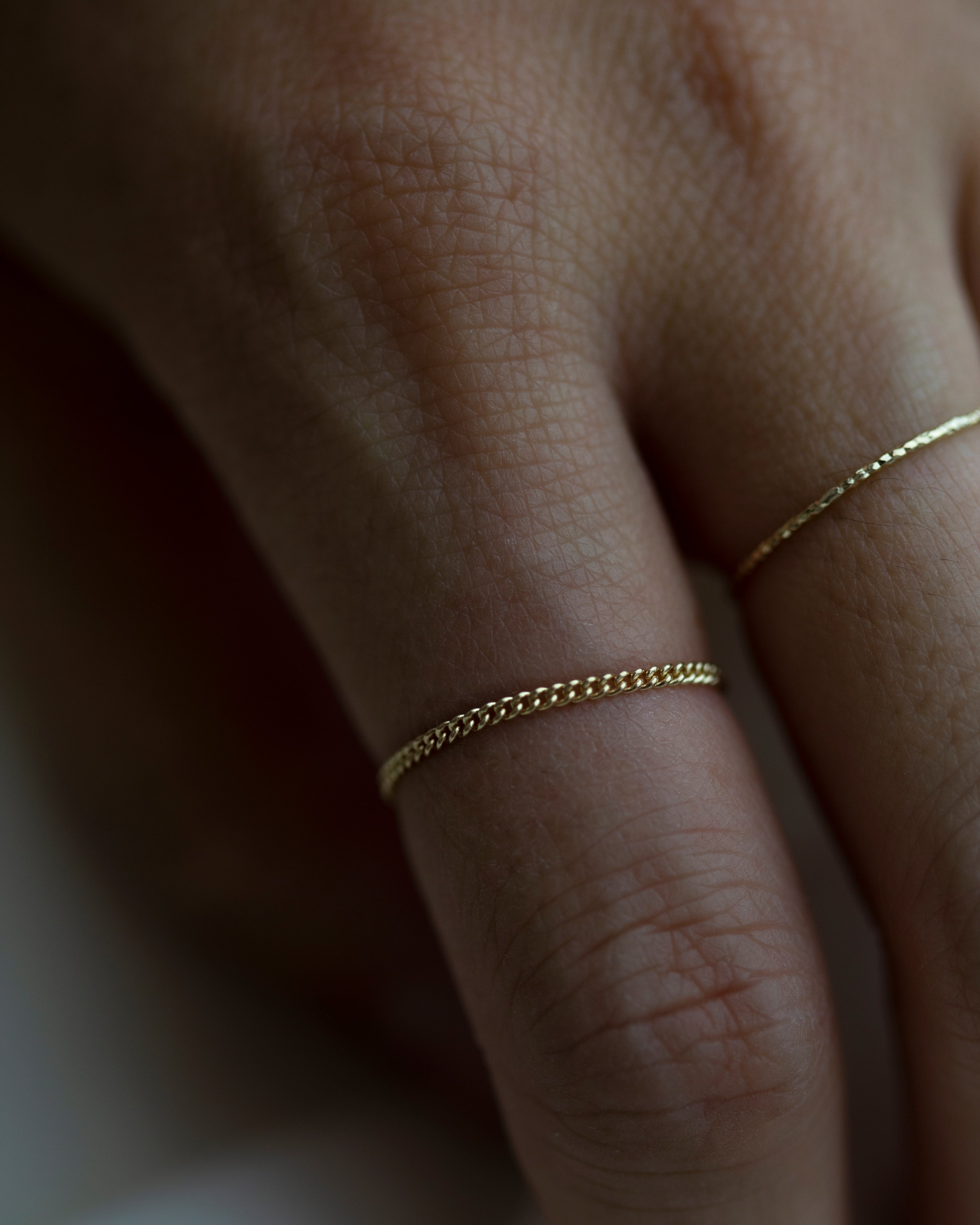 14k gold chain ring
