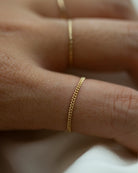 Dainty curb chain ring 