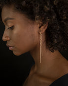 extra long thread earrings