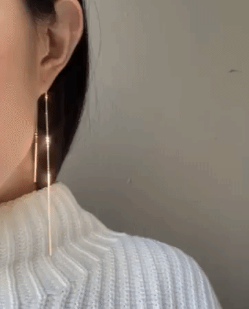 extra long thread earrings