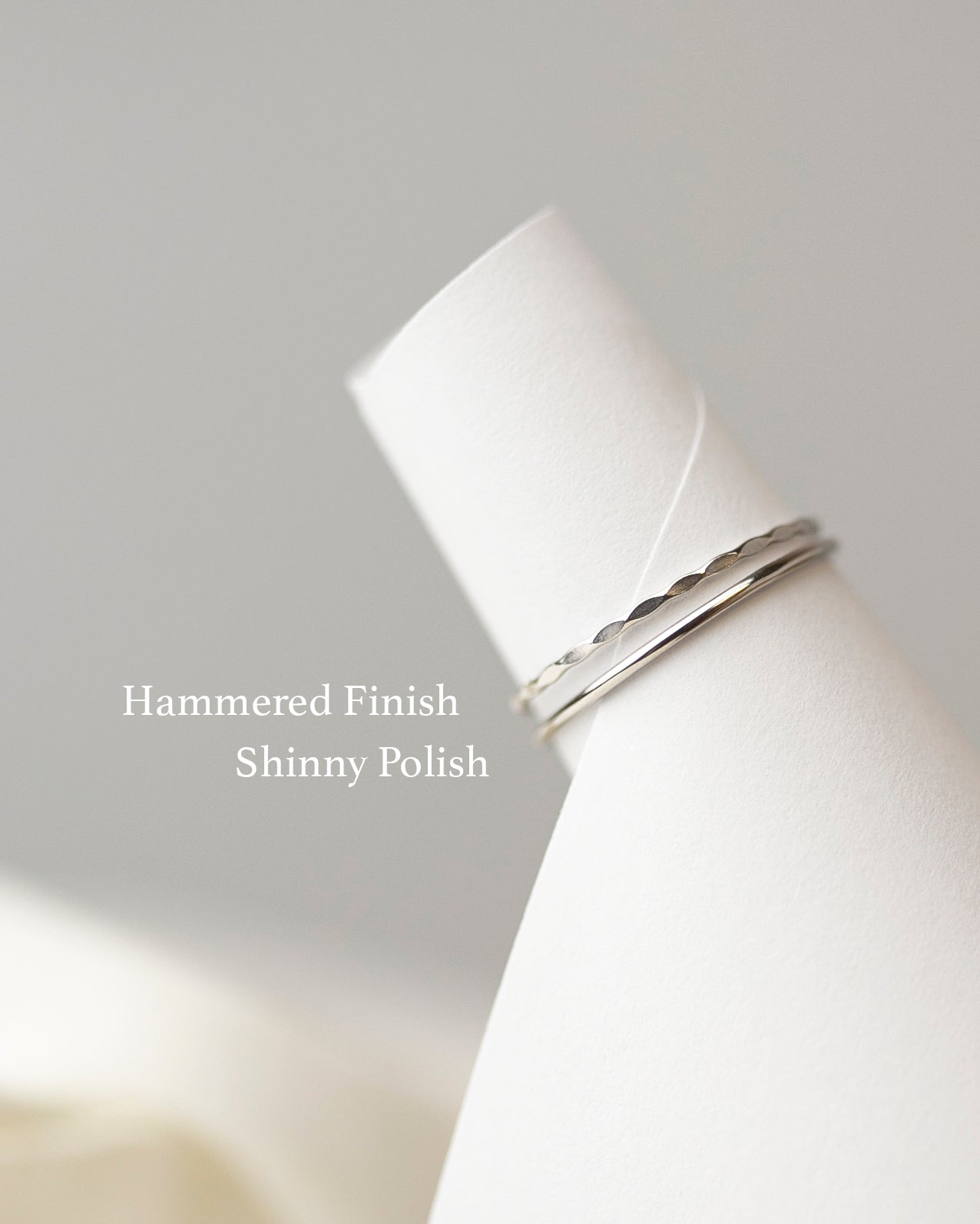 simple white gold ring