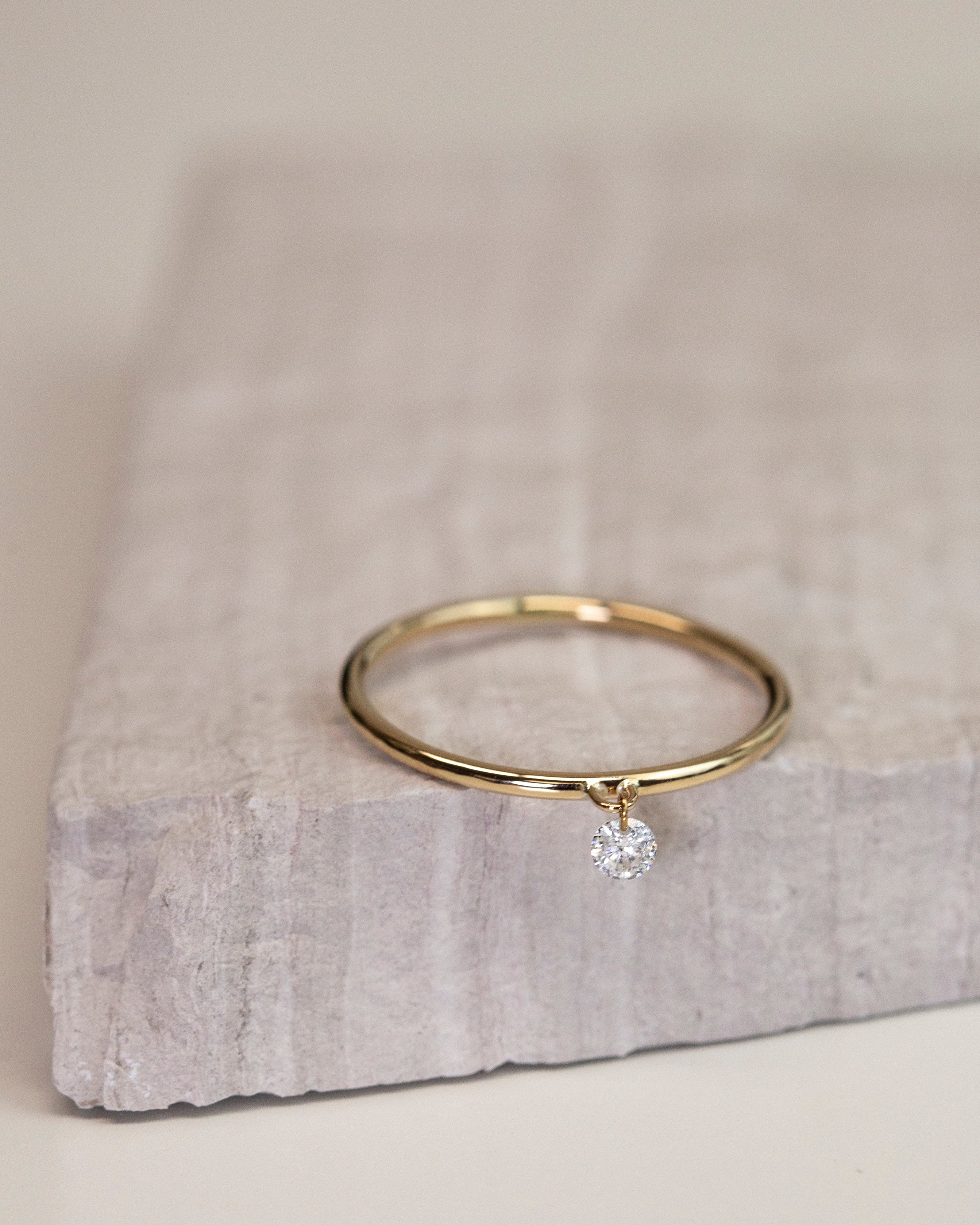 bare diamond ring