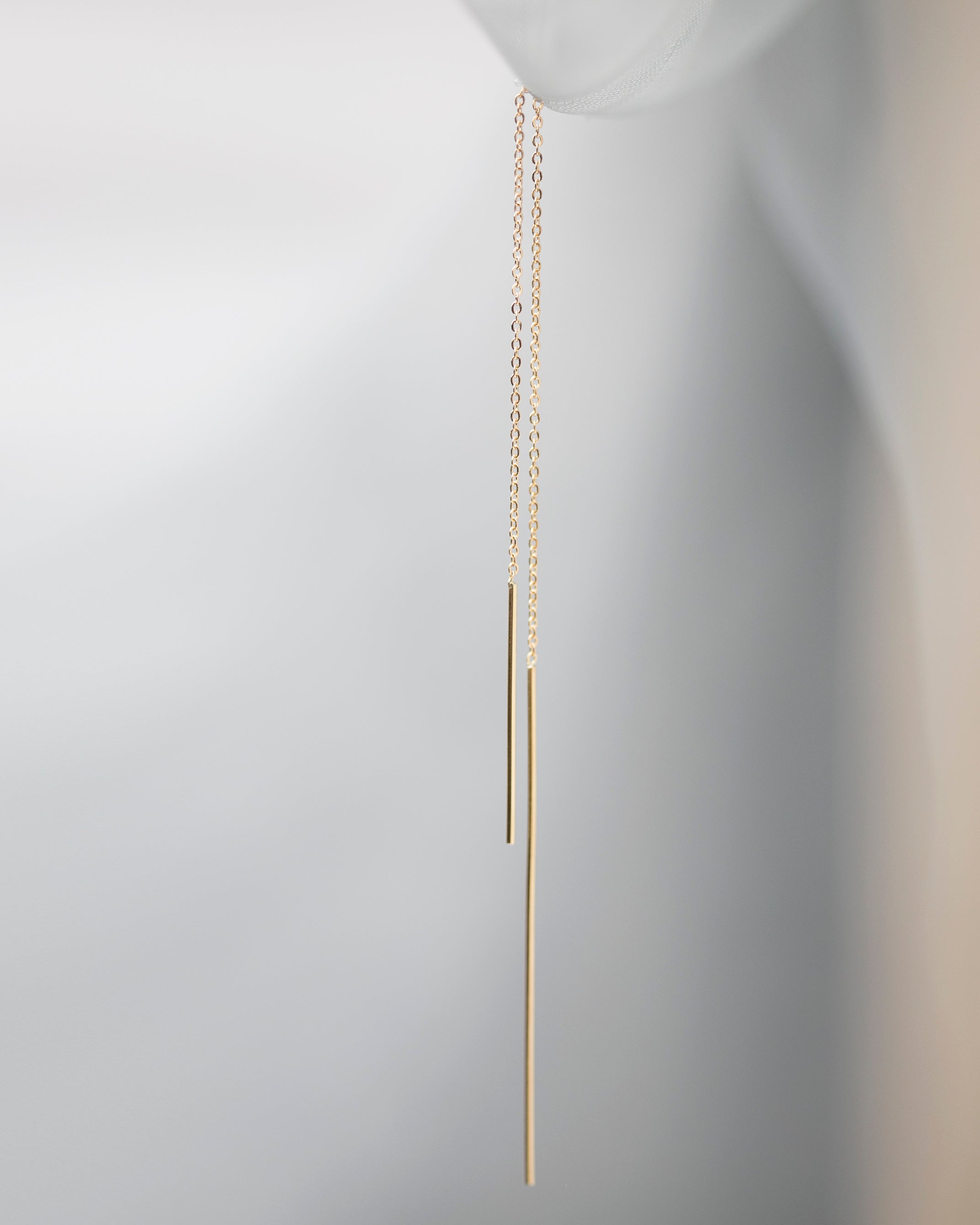 long threader earrings