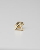 These small triangle stud earrings are one of our geometric shape series that will be perfect for everyday wear.